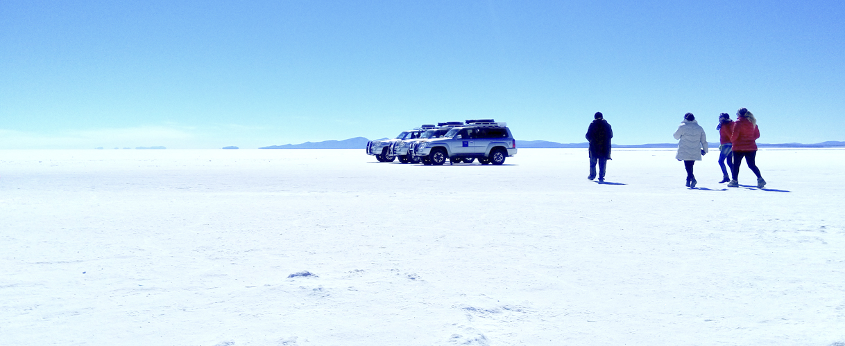 Tourism at the Uyuni Salt Flat